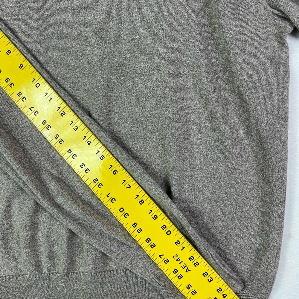 Calvin Klein Sweater Mens XL Gray Merino Wool Pullover Lightweight - Picture 7 of 9